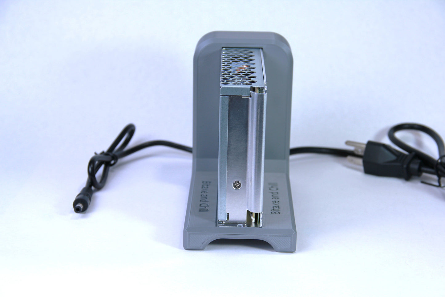 Super Duty 100W Bitaxe Power Supply - Meanwell LRS-100 with 16 Gauge Cables and Custom Stand